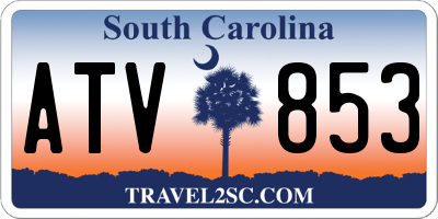 SC license plate ATV853