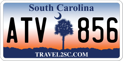 SC license plate ATV856