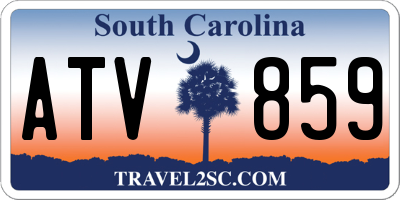SC license plate ATV859
