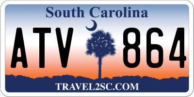 SC license plate ATV864