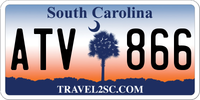 SC license plate ATV866