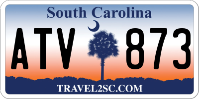 SC license plate ATV873