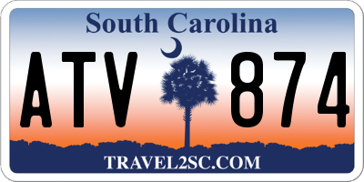 SC license plate ATV874