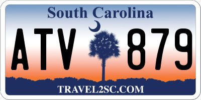 SC license plate ATV879