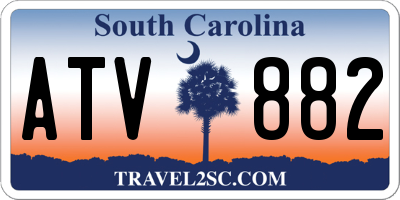 SC license plate ATV882