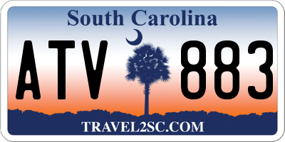 SC license plate ATV883