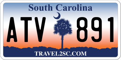 SC license plate ATV891