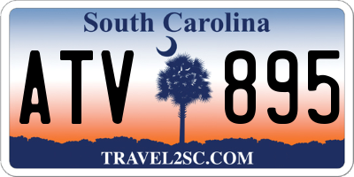 SC license plate ATV895
