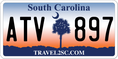SC license plate ATV897