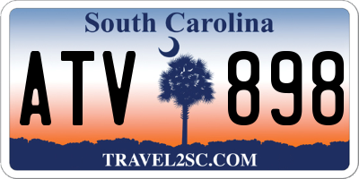 SC license plate ATV898