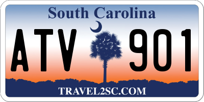 SC license plate ATV901