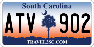 SC license plate ATV902