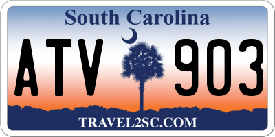 SC license plate ATV903