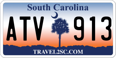 SC license plate ATV913