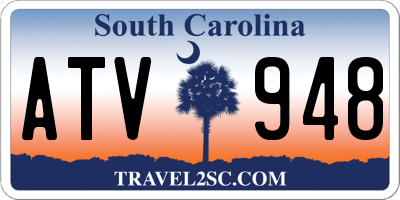 SC license plate ATV948