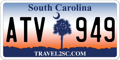 SC license plate ATV949