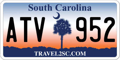 SC license plate ATV952