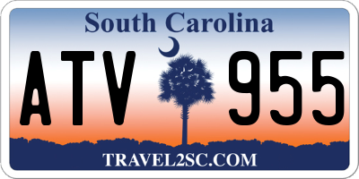 SC license plate ATV955