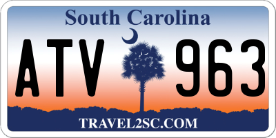 SC license plate ATV963