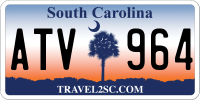 SC license plate ATV964