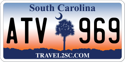 SC license plate ATV969