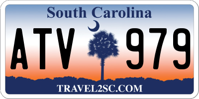 SC license plate ATV979