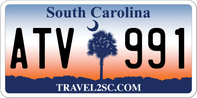 SC license plate ATV991