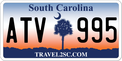 SC license plate ATV995