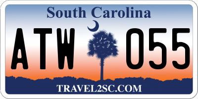 SC license plate ATW055