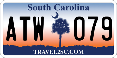 SC license plate ATW079