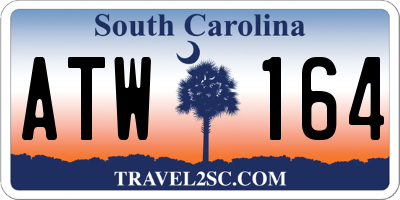 SC license plate ATW164