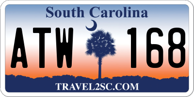 SC license plate ATW168