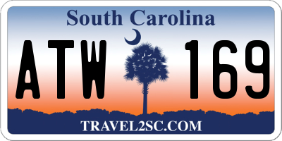 SC license plate ATW169