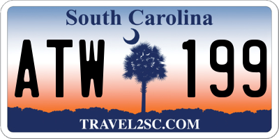SC license plate ATW199