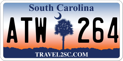 SC license plate ATW264