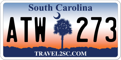 SC license plate ATW273