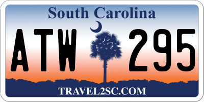 SC license plate ATW295