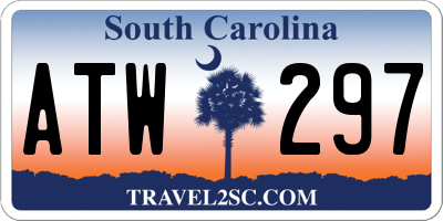 SC license plate ATW297