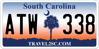 SC license plate ATW338