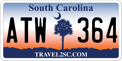 SC license plate ATW364