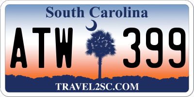 SC license plate ATW399