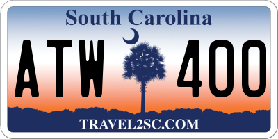 SC license plate ATW400