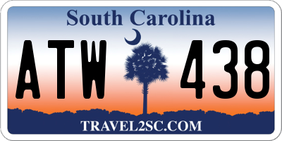 SC license plate ATW438