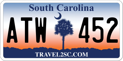 SC license plate ATW452