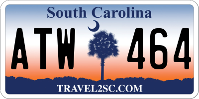 SC license plate ATW464