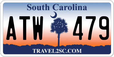 SC license plate ATW479