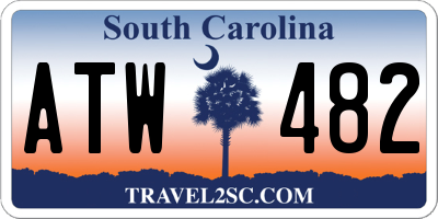 SC license plate ATW482