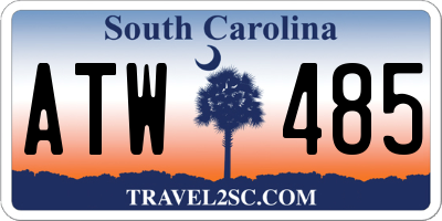 SC license plate ATW485