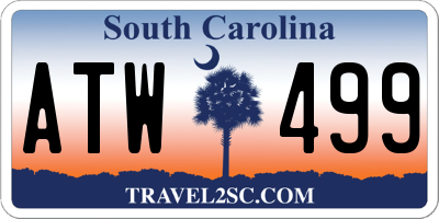 SC license plate ATW499