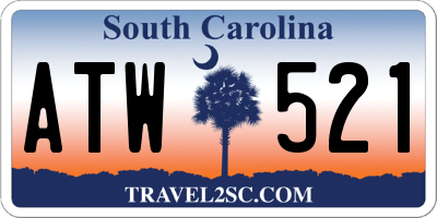 SC license plate ATW521